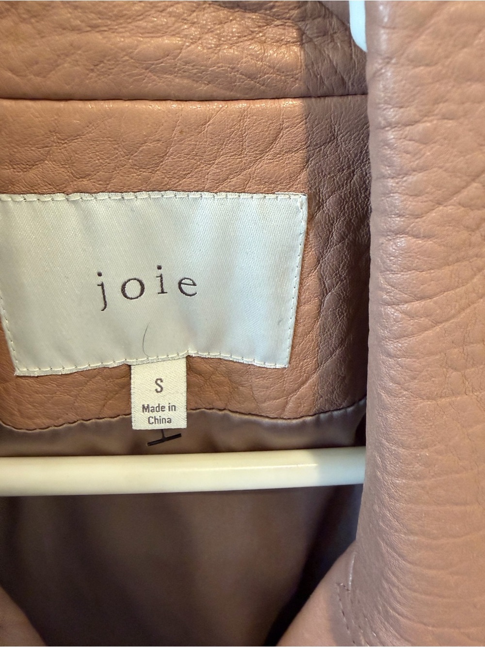 Joie Women's Leather Moto grunge Biker Jacket New Dusty pink size Small Designer - Picture 5 of 9